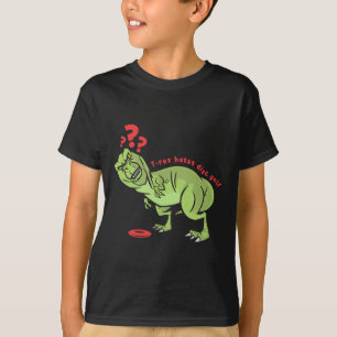Funny Disc Golf T Rex Kids  T-Shirt