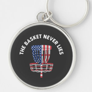 Funny Disc Golf Ultimate Frisbee Lover Keychain