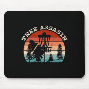 Funny Disc Golfer Gifts Outdoor Sports Stupid Tree Mouse Pad