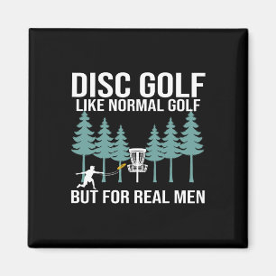 Funny Disc Golfing Frolfing Joke With Disc Golf Tr Magnet