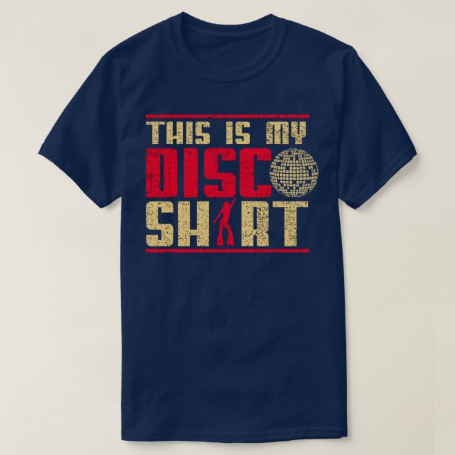 Funny Disco Music T-Shirt (Design Front)
