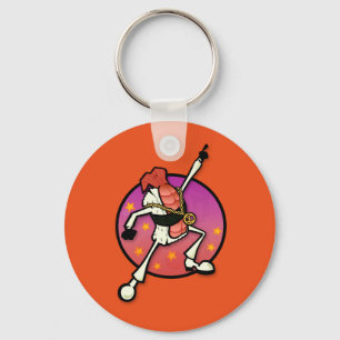 FUNNY DISCO SUSHI ROUND BUTTON KEY CHAIN