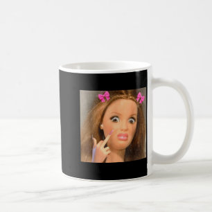 Funny Disgusting Doll Face Meme Coffee Mug