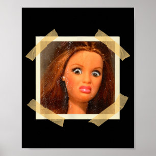 Funny Disgusting Doll Face Meme Hilarious Sarcasti Poster