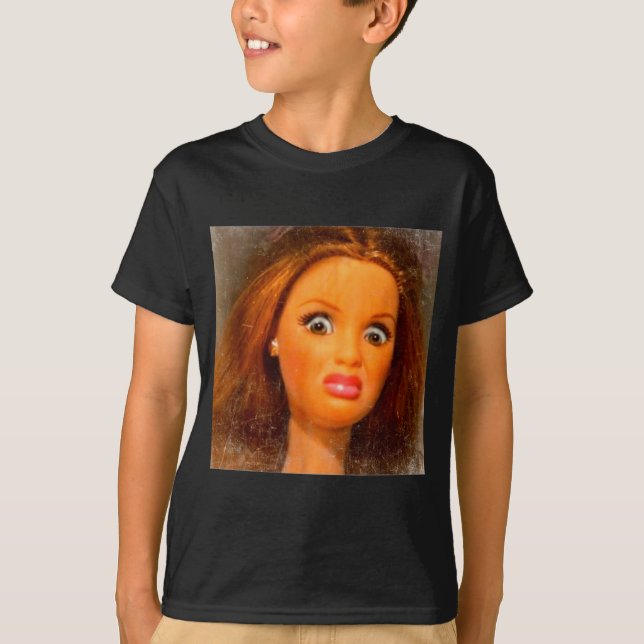 Funny Disgusting Doll Face Meme  T-Shirt (Front)