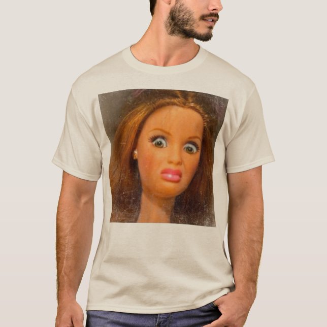 Funny Disgusting Doll face Meme  T-Shirt (Front)