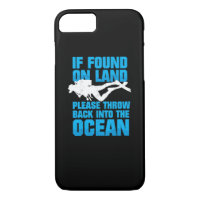Funny Diver Gift - If found on Land