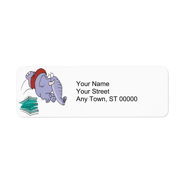 funny diving swimmer elephant cartoon (Front)