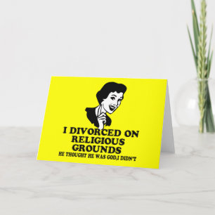 Funny divorce card