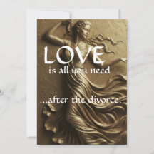 Funny Divorce Decor for Women Luxury Gold Divorce