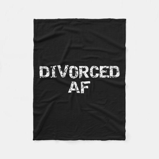 Funny Divorce Gag Gift For Men Happy Celebration D Fleece Blanket (Front)