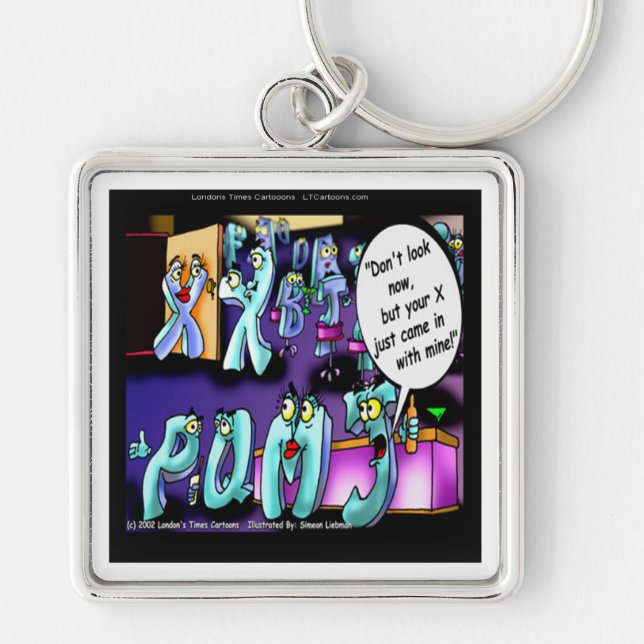 Funny Divorce My Ex & Yours Keychain (Front)