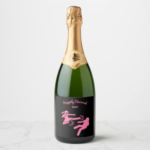 Funny Divorce Sympathy Gifts Sparkling Wine Label
