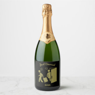Funny Divorce Sympathy Gifts  Sparkling Wine Label