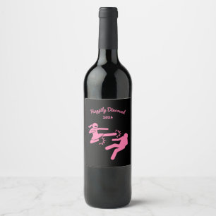 Funny Divorce Sympathy Gifts Wine Label