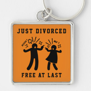 Funny Divorce Sympathy Party Keychain