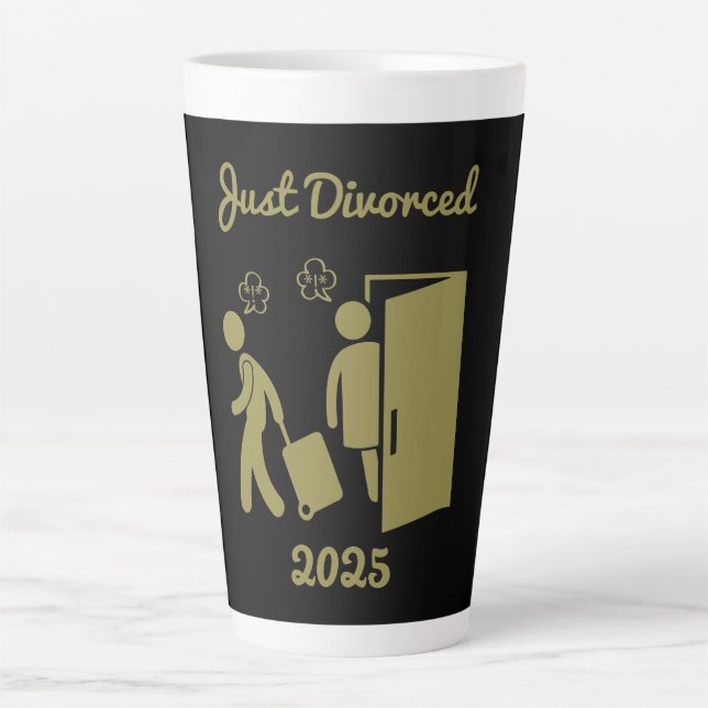 Funny Divorce Sympathy Party Latte Mug (Front)