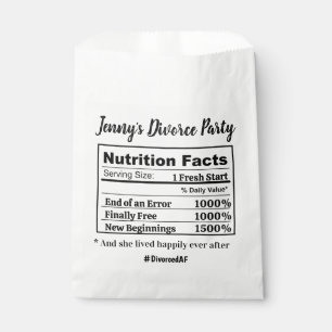 Funny Divorced AF Party Favour New Beginnings Humo Bag