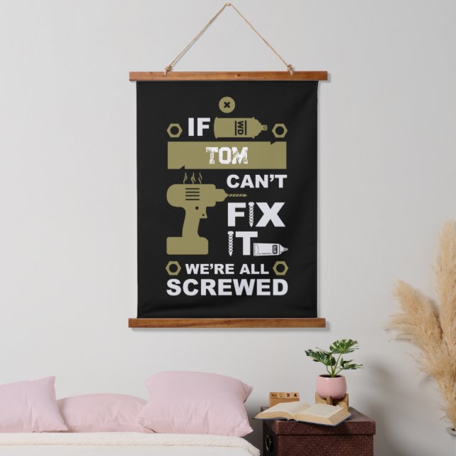 Funny DIY Fix It Repair Hanging Tapestry (Bedroom)
