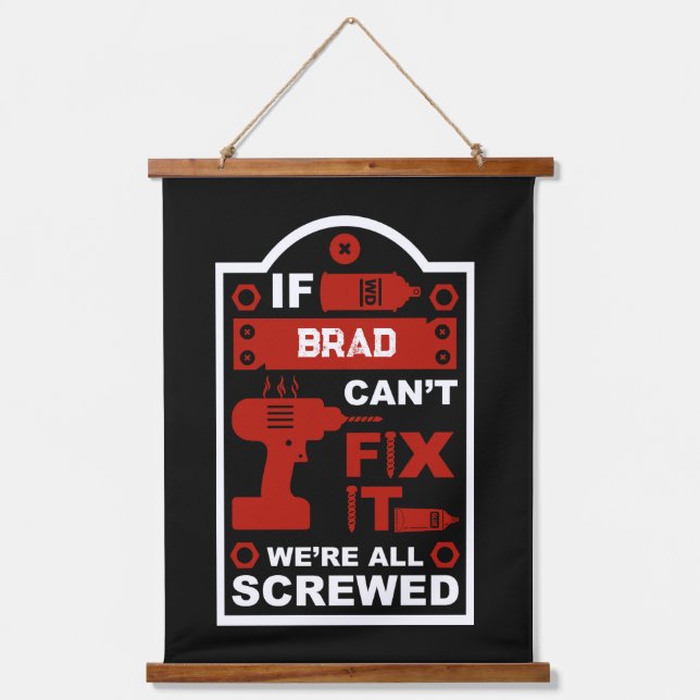 Funny DIY Fix It Repair Hanging Tapestry (Front)