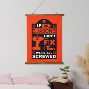 Funny DIY Fix It Repair Hanging Tapestry