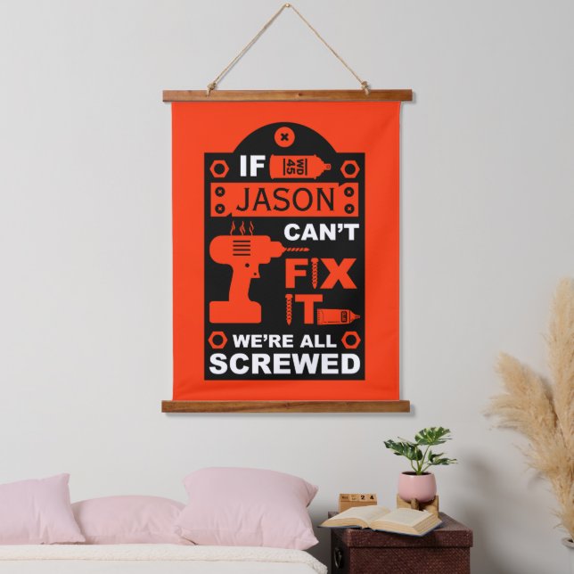 Funny DIY Fix It Repair Hanging Tapestry (Bedroom)