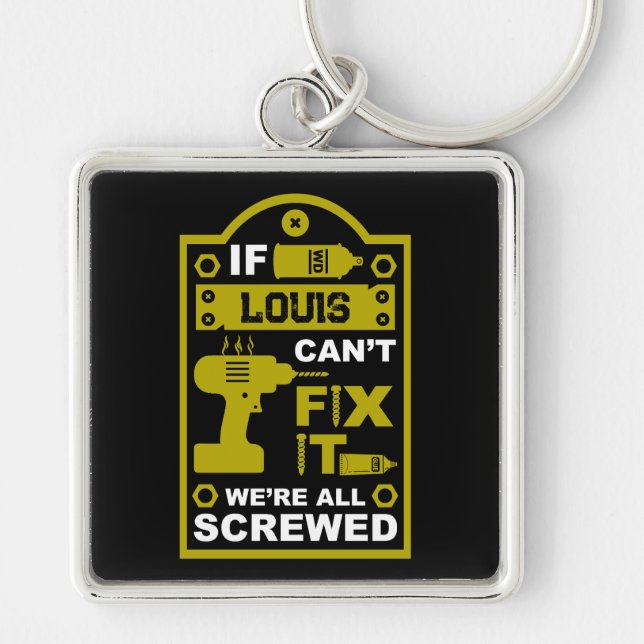 Funny DIY Fix It Repair Keychain (Front)