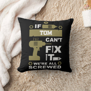 Funny DIY Fix It Repair Throw Pillow
