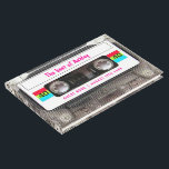 Funny DJ 80s Cassette Tape 40th Birthday guest Guest Book<br><div class="desc">Funny DJ 80s Cassette Tape 40th Birthday. Celebrate your top milestones,  over the hill 40th birthday party with this funny 80s clear cassette tape with a vintage white label on both sides. Customize with your own text.</div>