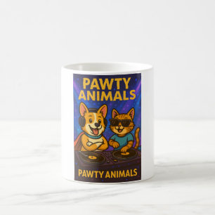 - Funny DJ Cat and Dog Mug