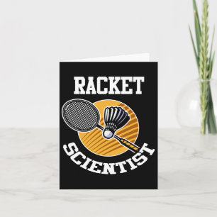 Funny Dminton Player Shirt Racket Scientist Dminto Card