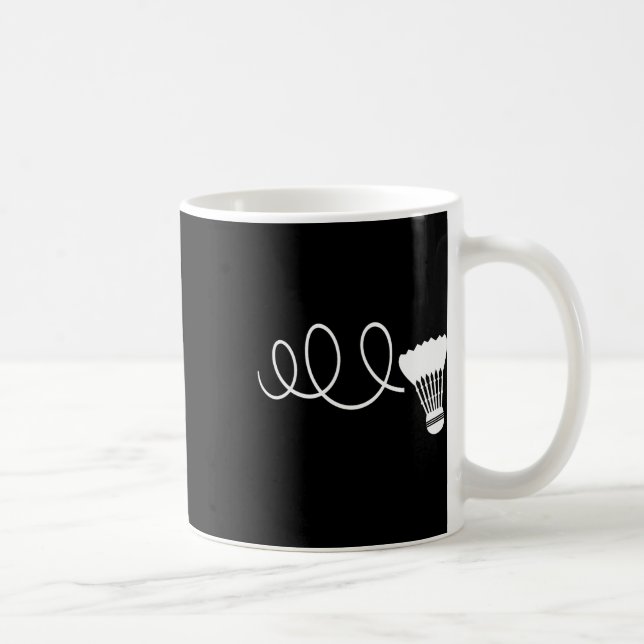 Funny Dminton Player T Shirts Shuttle Shuttle Tee  Coffee Mug (Right)