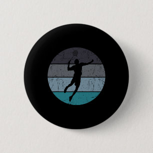 Funny Dminton Shuttle For Men Women Retro Vintage  2 Inch Round Button