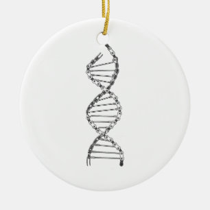 Funny DNA Cycling Bicycle Chain Mountain Bike Love Ceramic Ornament