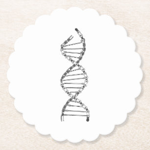 Funny DNA Cycling Bicycle Chain Mountain Bike Love Paper Coaster