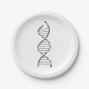 Funny DNA Cycling Bicycle Chain Mountain Bike Love Paper Plate