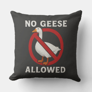 Funny Do Crime Goose Mug - Chaotic Silly Goose Gif Throw Pillow