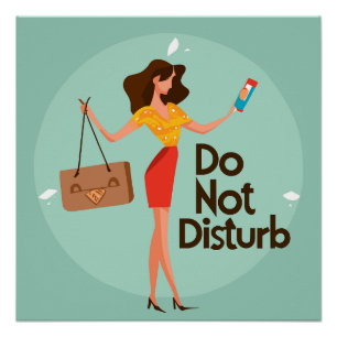 Funny Do Not Disturb Poster