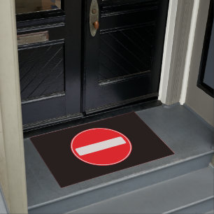 Funny "Do Not Enter" Symbol Introvert Antisocial Doormat