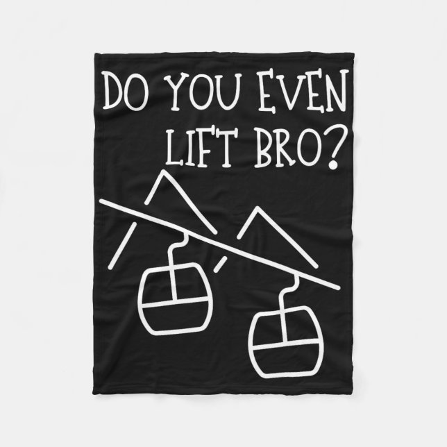 Funny Do You Even Lift  Fleece Blanket (Front)