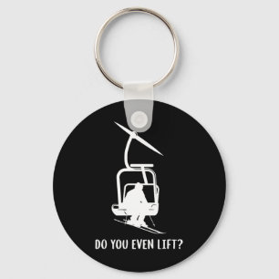 Funny Do You Even Lift Ski  Keychain