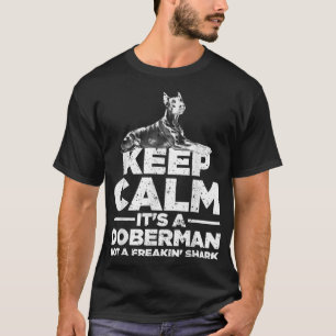 Funny Doberman Art For Men Women Kids Doberman Pin T-Shirt