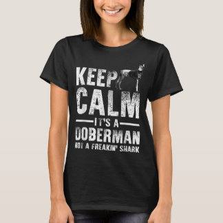 Funny Doberman Art For Men Women Kids Doberman Pin T-Shirt