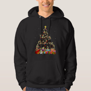 Funny Doberman Christmas Tree Pet Dog Hoodie