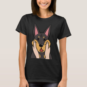 Funny Doberman Chubby Cheeks T-Shirt