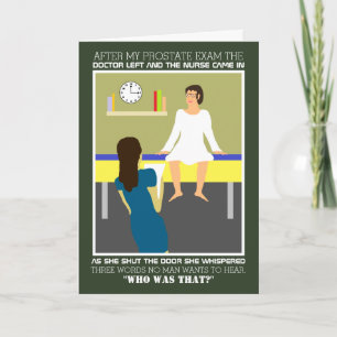 Funny Doctor and Patient Joke, Comedy Card