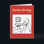 Funny Doctor Christmas Card<br><div class="desc">Doctor Christmas Card. Personalised Company Christmas Card with your own inside message. Doctor Xmas Card or Medical Xmas Card.</div>