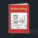 Funny Doctor Christmas Card<br><div class="desc">Doctor Christmas Card. Personalised Company Christmas Card with your own inside message. Doctor Xmas Card or Medical Xmas Card.</div>