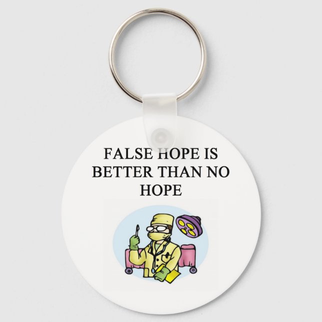 funny doctor humour keychain (Front)
