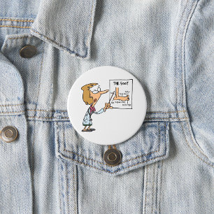 Funny Doctor Teaching Foot Anatomy 3 Inch Round Button